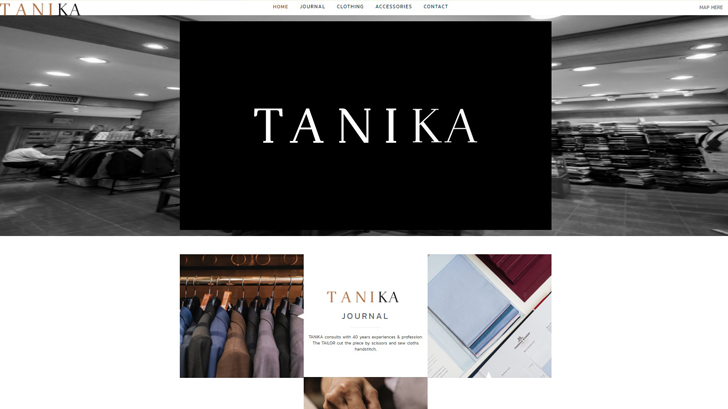 บริษัท WORKBYTHAI ได้จัดทำเว็บไซต์<br>รับตัดชุดสูท TANIKA